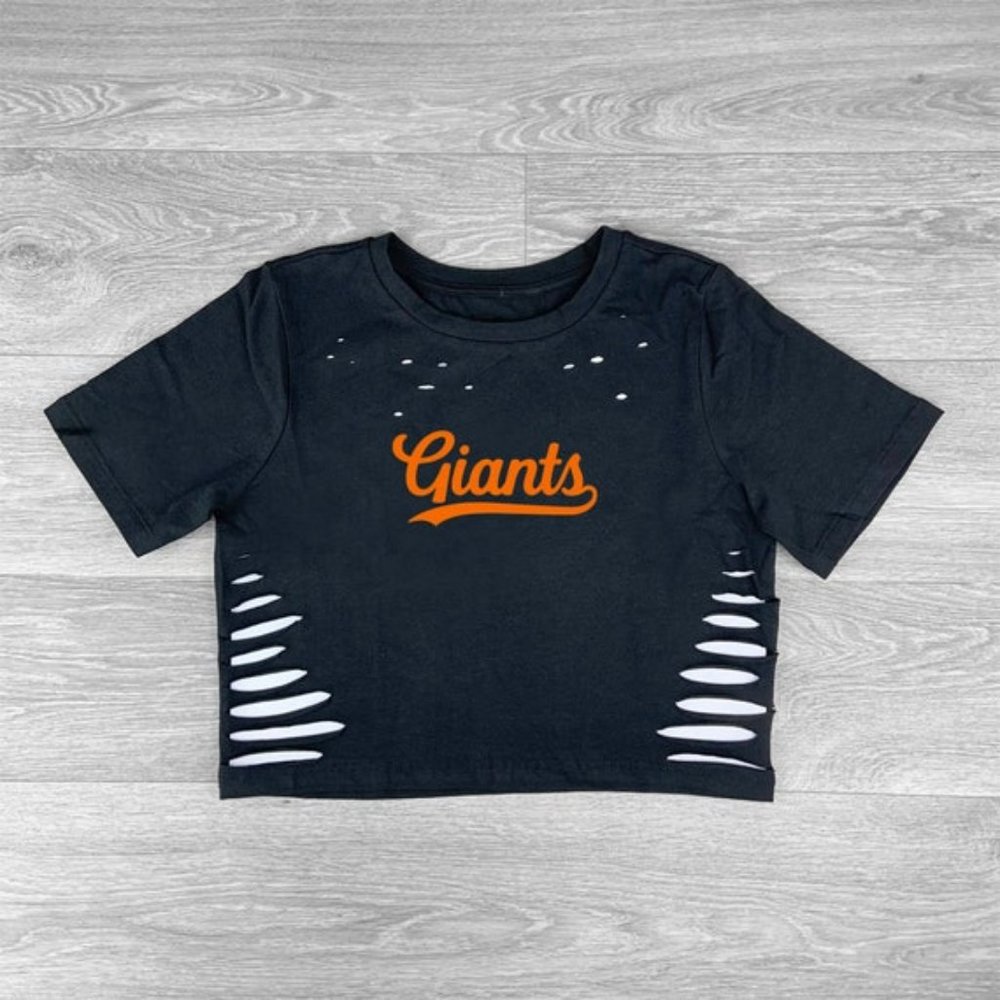 Womens San Francisco Giants Baseball Team cut-out croptop, SF Giants Gameday
